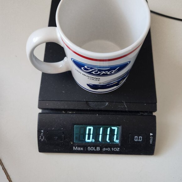 Ford 1999 Mustang Coupe Ceramic Coffee Mug White 11 Oz Official Licensed Product - Picture 8 of 8